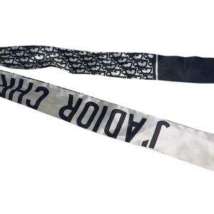 Dior J'ADIOR Satin Ribbon Tie - Black & White